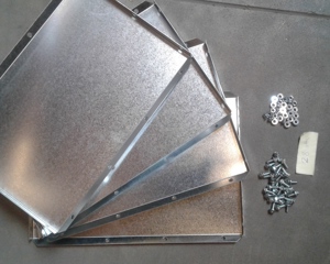 Square tube 300x300 - 460mm galv M&M